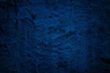 Fototapeta na wymiar Dark Blue Stucco Wall Texture Background.