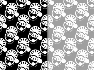 Geometric seamless pattern. Circles