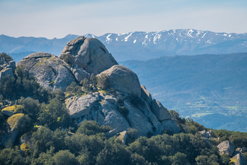 Gorgeous views from Mount Ortobene (Monte Ortobene) in the province of Nuoro, in central Sardinia,...