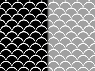 Fototapeta premium seamless geometric abstract pattern with fish scales