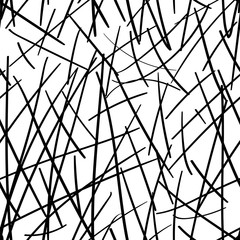 Grunge doodle strokes and stripes texture. Hand drawn seamless pattern. Sketch Fashion Print Design Pattern.