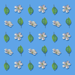 seamless texture , flower and leaf