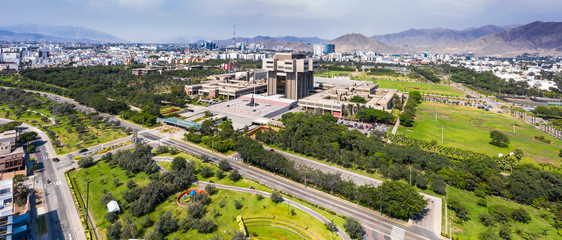 Fototapeta na wymiar Aerial view of Lima.