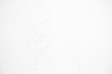 White Peeling Paint on Concrete Wall Background.