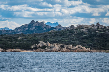 La Maddalena Archipelago National Park, on the coast of Sardinia province of Sassari,  northern...