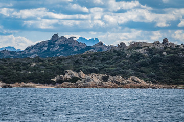 La Maddalena Archipelago National Park, on the coast of Sardinia province of Sassari,  northern Sardinia, Italy.