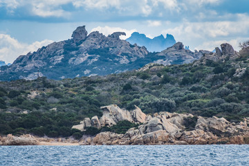 La Maddalena Archipelago National Park, on the coast of Sardinia province of Sassari,  northern...