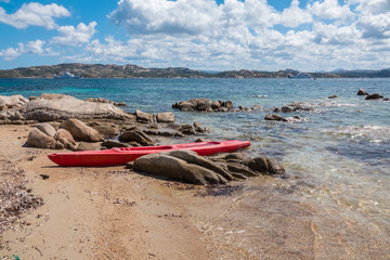 La Maddalena Archipelago National Park, on the coast of Sardinia province of Sassari,  northern...