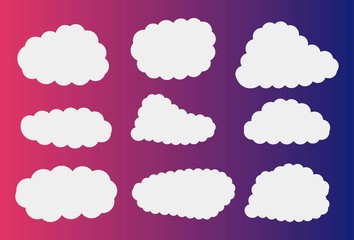 white cloud vector background for weather
