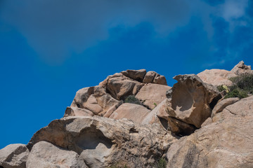 La Maddalena Archipelago National Park, on the coast of Sardinia province of Sassari,  northern Sardinia, Italy.