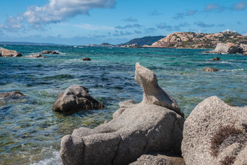 La Maddalena Archipelago National Park, on the coast of Sardinia province of Sassari,  northern...