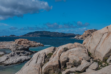 Fototapeta na wymiar La Maddalena Archipelago National Park, on the coast of Sardinia province of Sassari, northern Sardinia, Italy.
