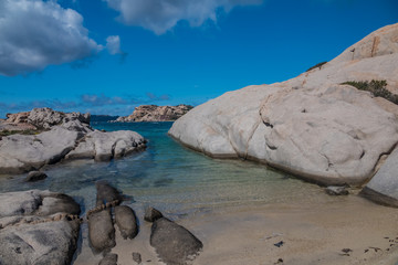La Maddalena Archipelago National Park, on the coast of Sardinia province of Sassari,  northern...