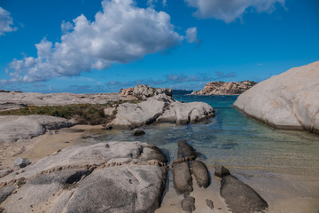 La Maddalena Archipelago National Park, on the coast of Sardinia province of Sassari,  northern Sardinia, Italy.