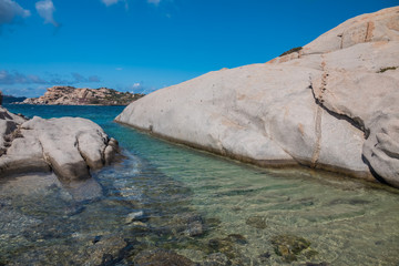 La Maddalena Archipelago National Park, on the coast of Sardinia province of Sassari,  northern...