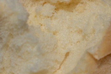 Details of torn bread, Macro sweets