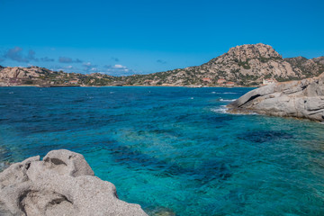 La Maddalena Archipelago National Park, on the coast of Sardinia province of Sassari,  northern Sardinia, Italy.