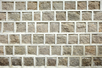 Close up Ancient Stone Wall of Korean Palace.