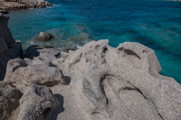 La Maddalena Archipelago National Park, on the coast of Sardinia province of Sassari,  northern...