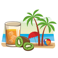 refreshing drink cartoon