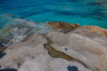 La Maddalena Archipelago National Park, on the coast of Sardinia province of Sassari,  northern...