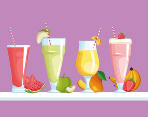 smoothies with fruit