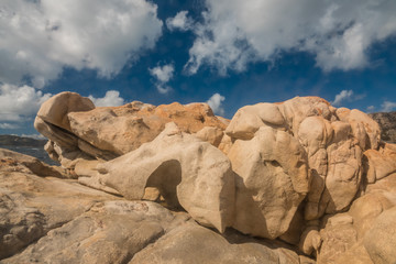 La Maddalena Archipelago National Park, on the coast of Sardinia province of Sassari,  northern...