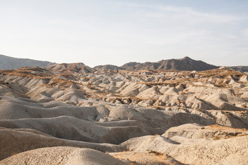 Fototapeta na wymiar Typical desert of southern Spain, badlands