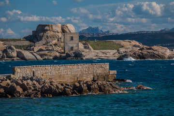 La Maddalena Archipelago National Park, on the coast of Sardinia province of Sassari,  northern...