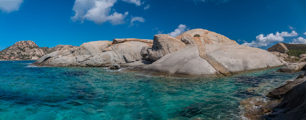 La Maddalena Archipelago National Park, on the coast of Sardinia province of Sassari,  northern...
