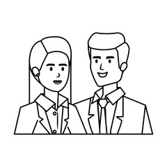 business couple avatars characters