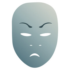 Anger theatrical mask