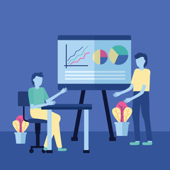 business people report