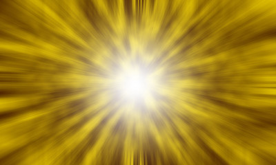 Fototapeta premium Abstract yellow color fast zoom speed motion background