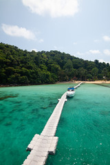 The snorkelling famous place of Koh Rang Island National Park where near to Koh Chang, Trat, Thailand