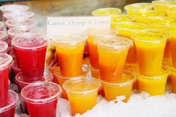 Mixed Ice Cold Juice glass