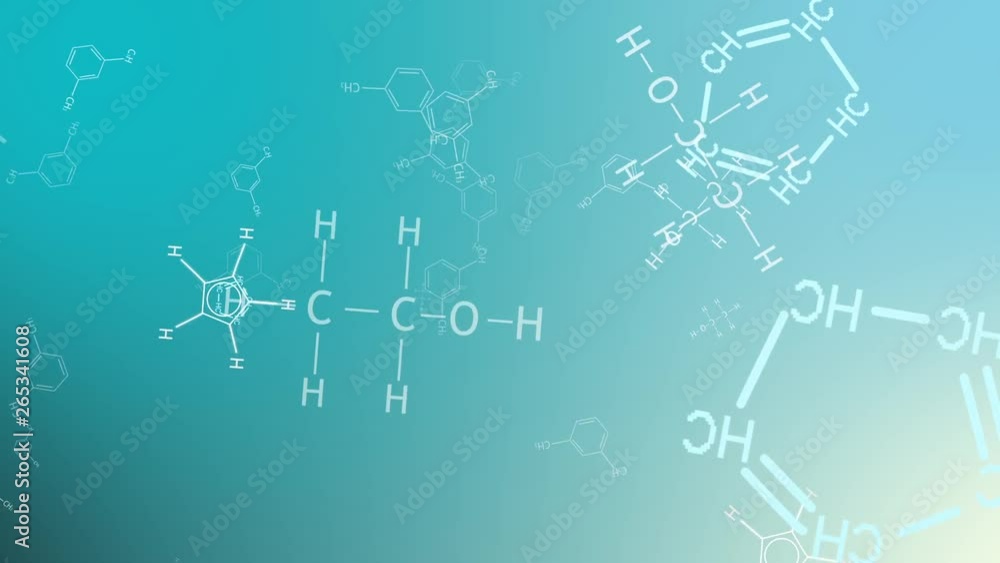Poster chemical background with formulas,more backgrounds on this topic in my portfolio