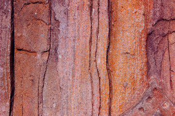 Stone Wall Background. Abstract Textures.Cracks On The Wall. Cropped Shot Of The Wall With A Lot Of Copy Space For Text.