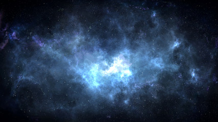 Naklejka na ściany i meble Universe filled with stars, deep space nebula and galaxy