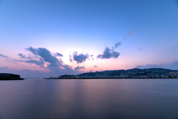 若松南海岸の地方都市夜景【福岡県】