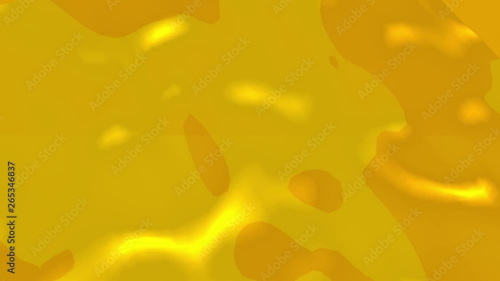 Poster background of patterned yellow fabric 3d simulation. waves of fabric cloth in the wind. fine silk fa