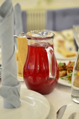 homemade apple juice in glass jar