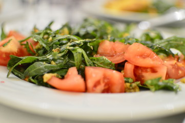 fresh salad on a table