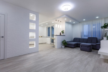Fototapeta premium Architecture, interior of a modern house, living room