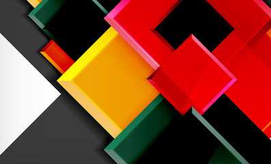 Colorful square and rectangle blocks background