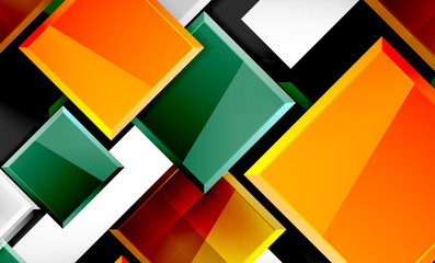 Color squares futuristic abstract background