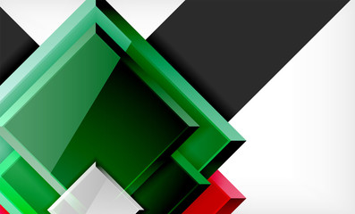 Fototapeta premium Colorful square and rectangle blocks background