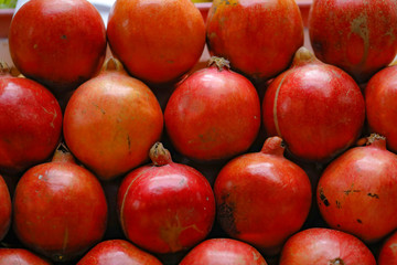 Fototapeta na wymiar Pomegranate shop in indian market
