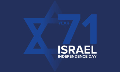 Israel Independence Day. National day of Israel. Annual holiday, national celebrations. Poster, card, banner and background. Vector illustration