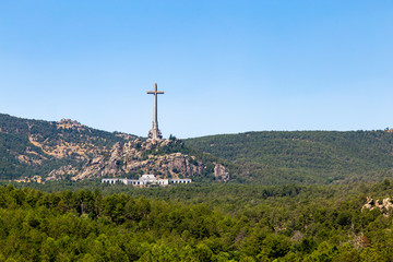 Valley of the Fallen (Valle de Los Caidos), the burying place of the Dictator Franco on the Sierra...